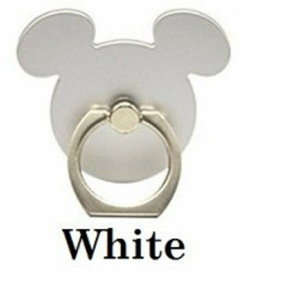 White 360  kickstand for cell phone with hook